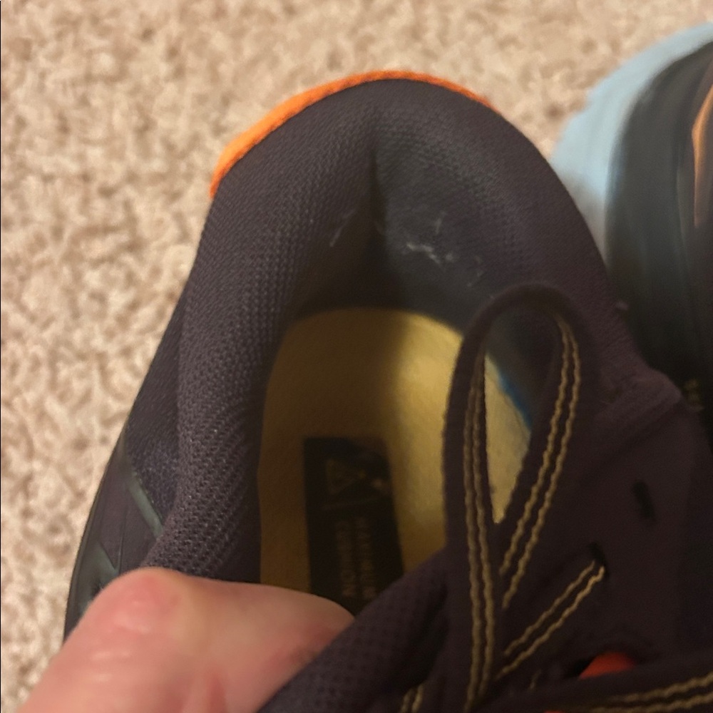 Hoka Stinson ATR 6 Navy Blue and Orange US size 8/ EU Size 41 1/3 - Picture 9 of 9